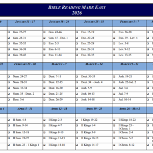 Bible Reading Made Easy (2026)
